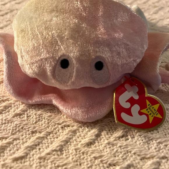 RARE ERROR TAG TY Beanie Baby Goochy Jellyfish Iridescent NEW Vintage 90s - Picture 6 of 7